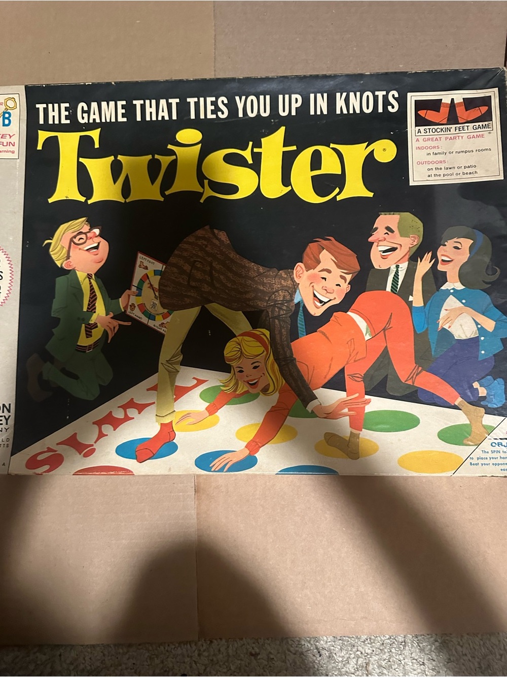 Vintage 1950s Twister Classic Family Game - Multicolor